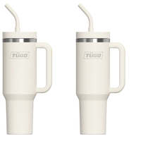 TÜGO Titan Duo Deal – 2x 40oz Insulated Tumblers with Handle & Straw